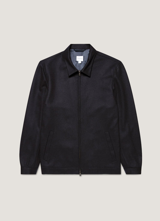 Boiled Wool Harrington Jacket