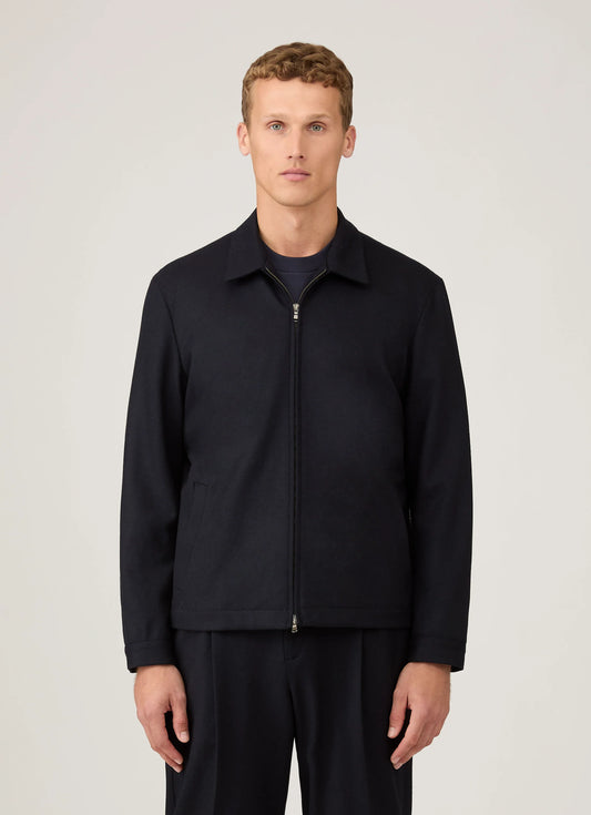 Boiled Wool Harrington Jacket