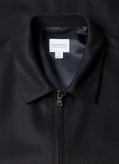 Boiled Wool Harrington Jacket
