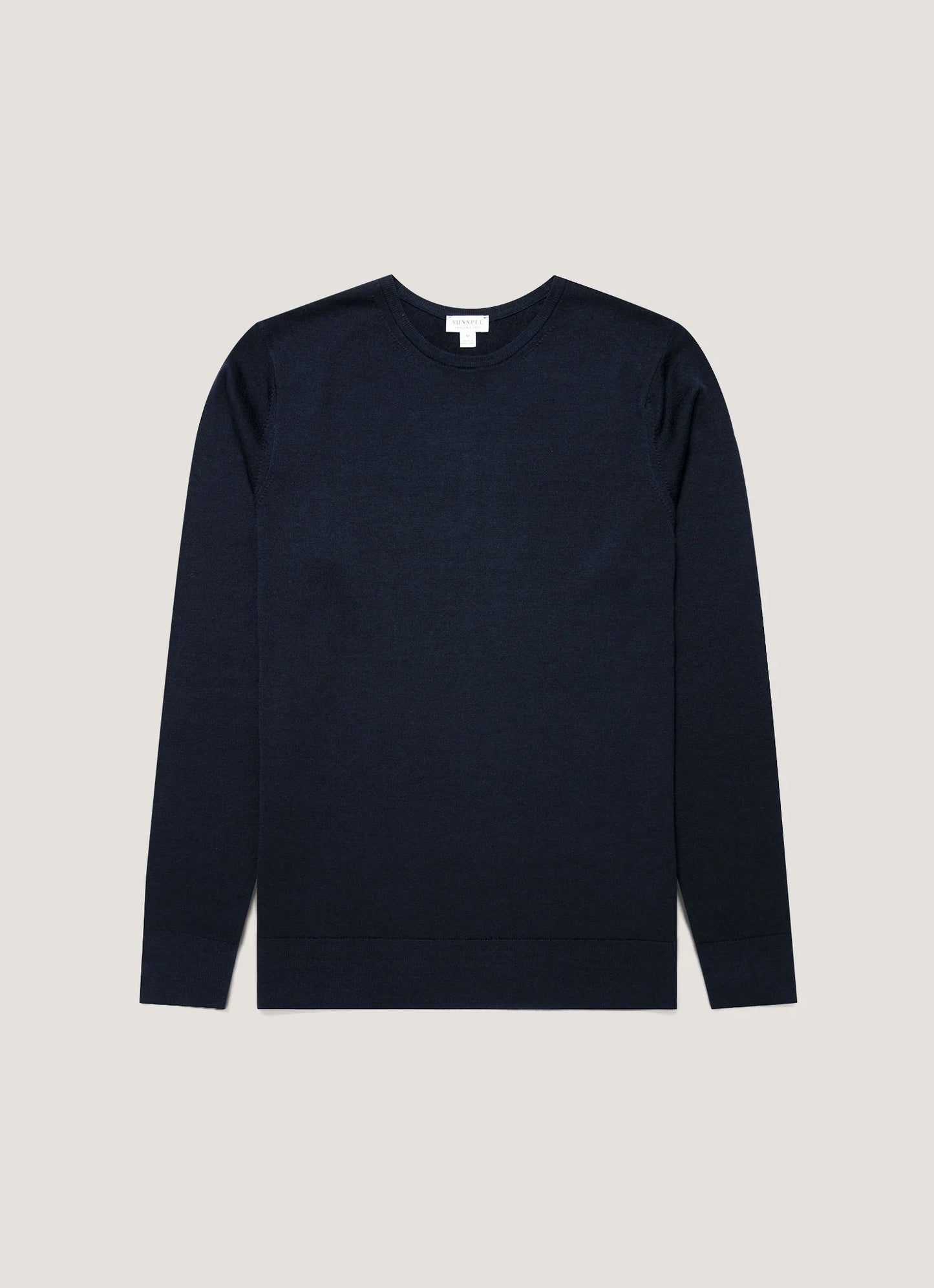 Extra-Fine Merino Crew In Navy