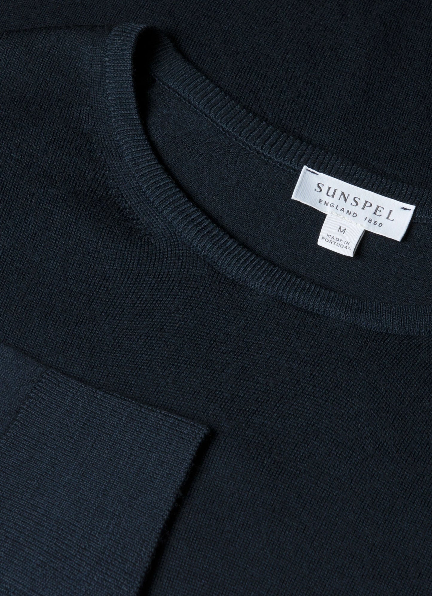 Extra-Fine Merino Crew In Navy