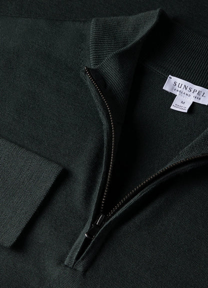 Extrafine Merino Half Zip Neck