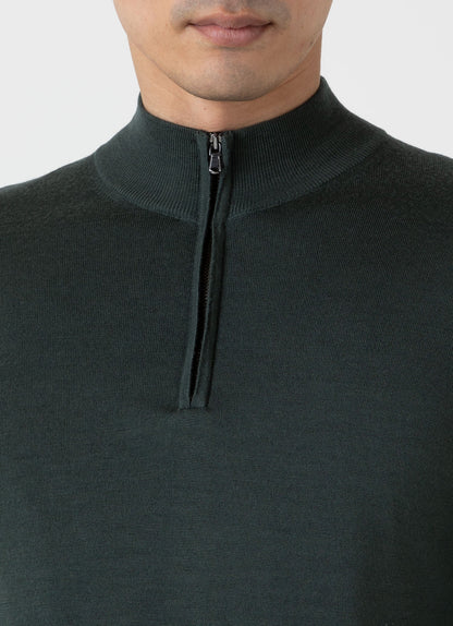 Extrafine Merino Half Zip Neck