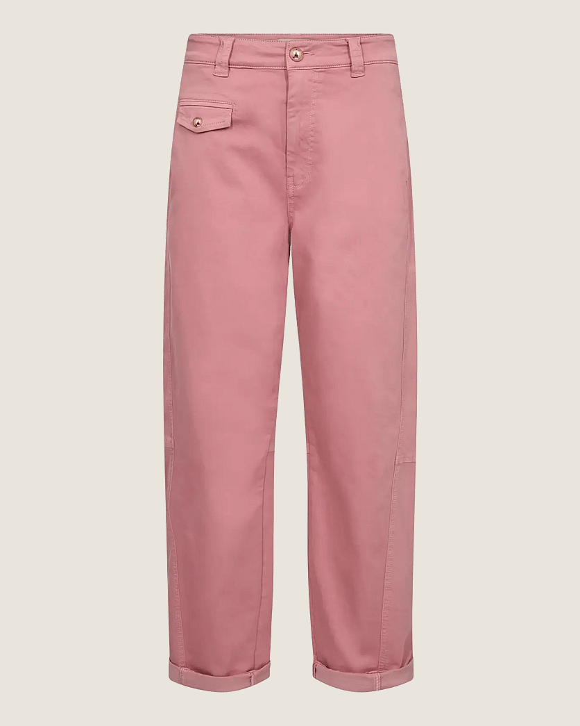 Aymen Len Pant Straight Leg Trousers - Dusty Rose