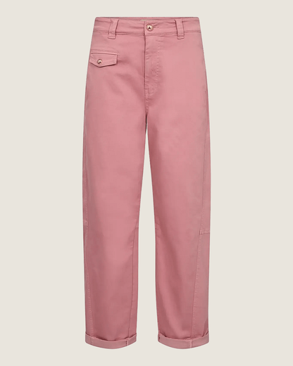 Aymen Len Pant Straight Leg Trousers - Dusty Rose