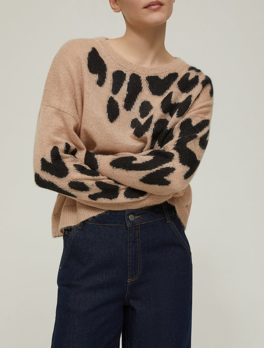 Mohair Camel Sweater-Penny Black-Lewis Yates