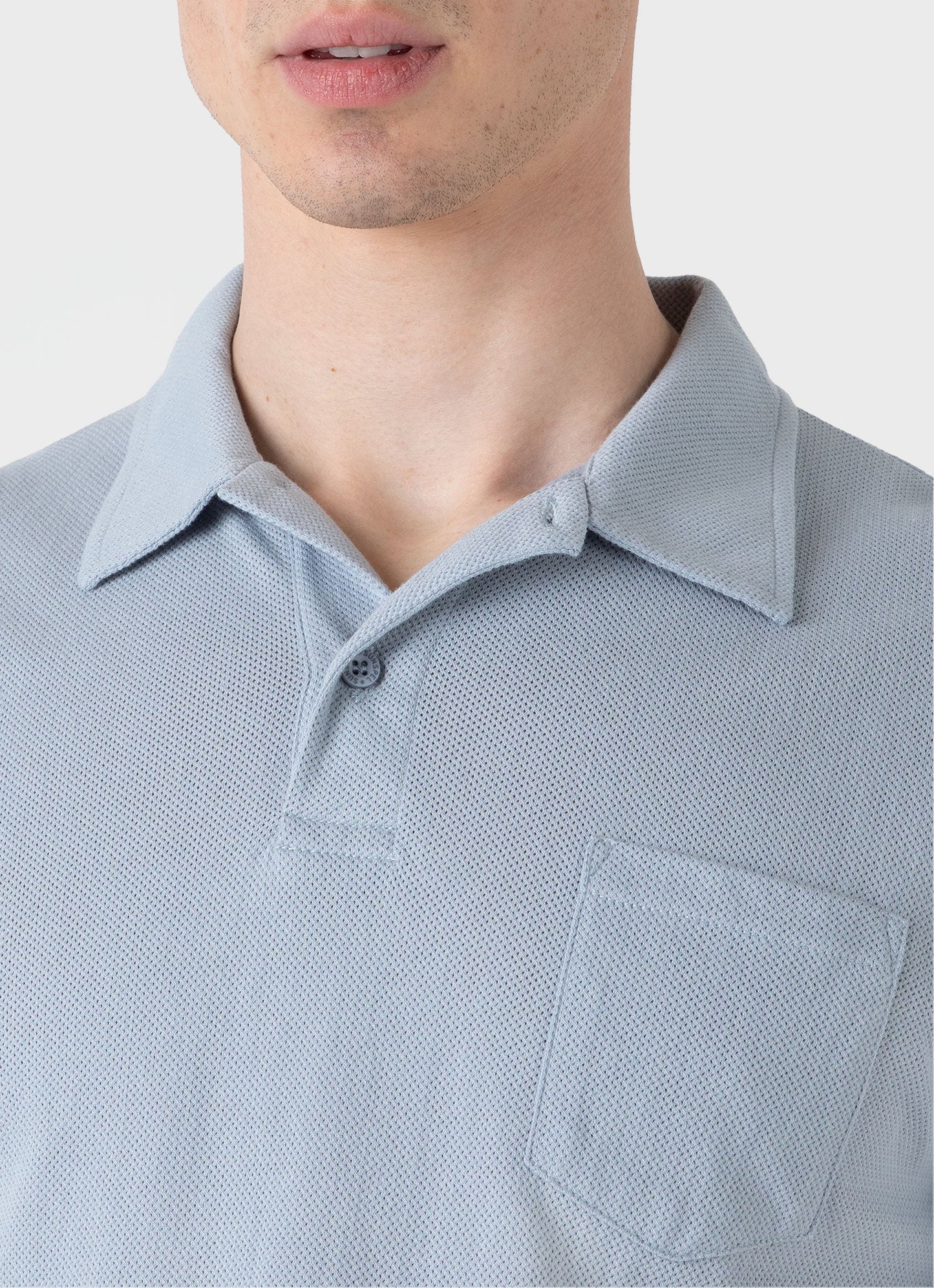 Smoke Blue Riviera Polo Shirt