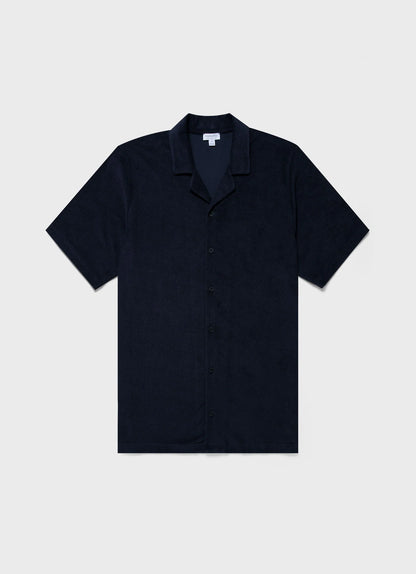 Towelling Camp Collar Shirt
