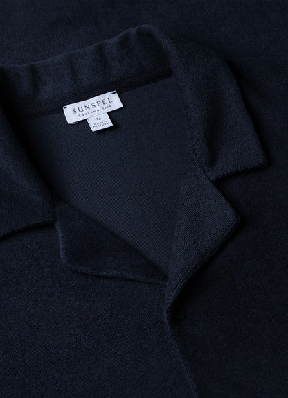 Towelling Camp Collar Shirt