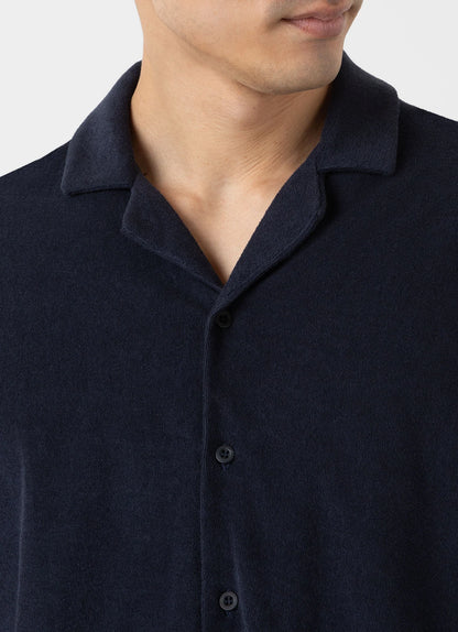 Towelling Camp Collar Shirt