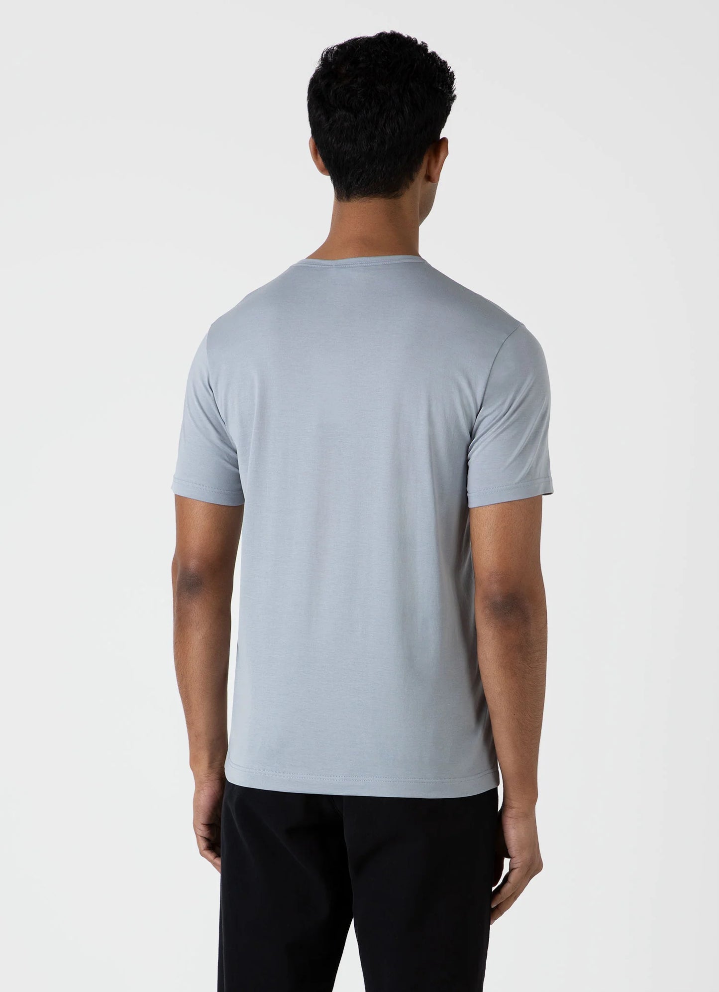 Smoke Blue Classic Cotton T-Shirt