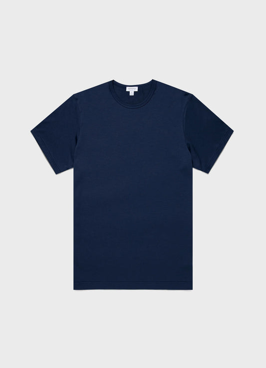 Ink Blue Classic Cotton T-Shirt