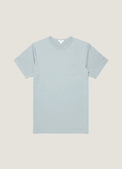 Stone Blue Classic Cotton T-Shirt