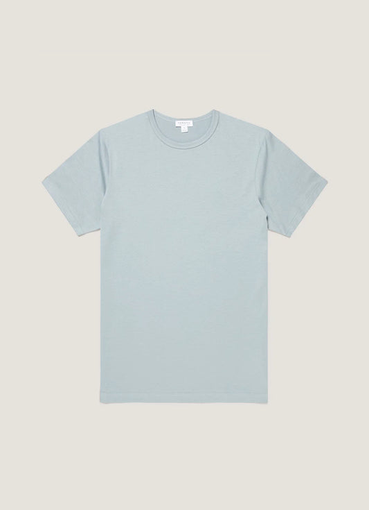 Stone Blue Classic Cotton T-Shirt