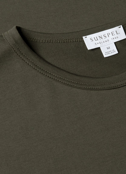 Dark Green Classic Cotton T-Shirt