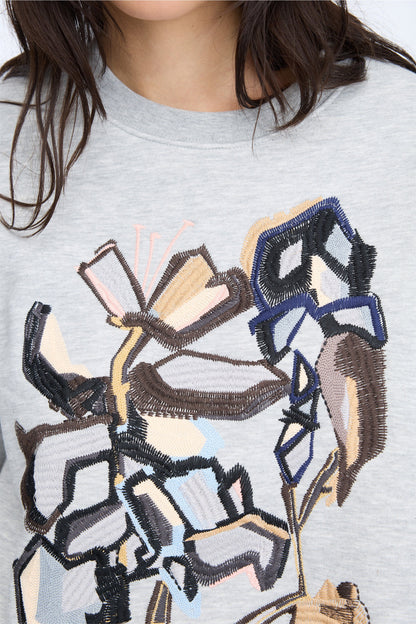 Rarsnima Oversized Sweatshirt Light Grey