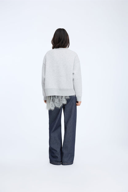 Rarsnima Oversized Sweatshirt Light Grey