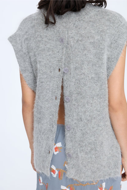 Rydine Knitted Vest Grey