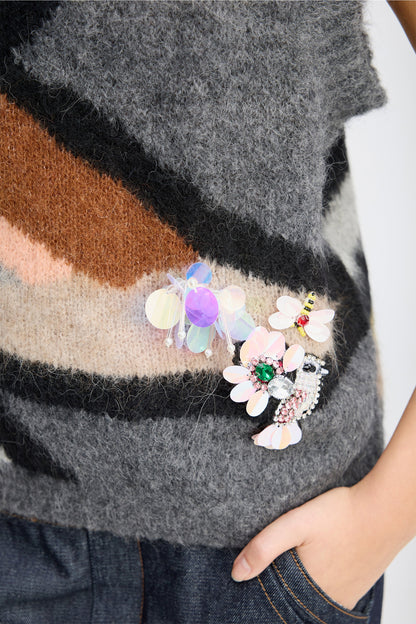 Rubble Sequin Detail Knitted Vest