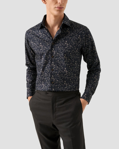 Floral Signature Twill Shirt - Brown