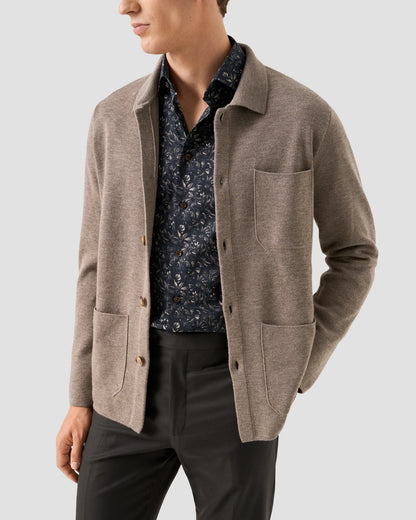 Floral Signature Twill Shirt - Brown