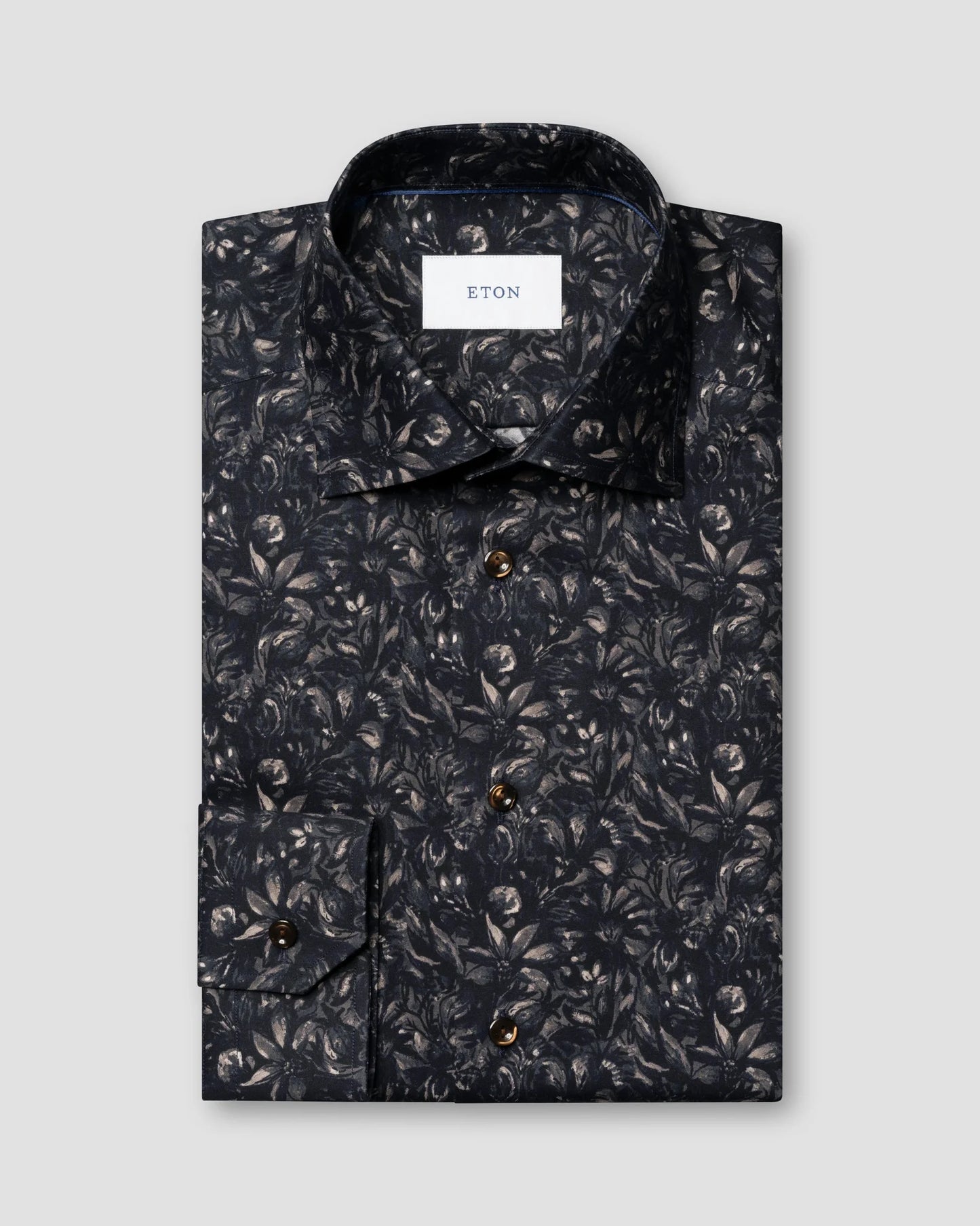 Floral Signature Twill Shirt - Brown
