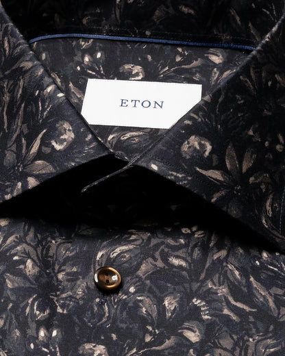 Floral Signature Twill Shirt - Brown