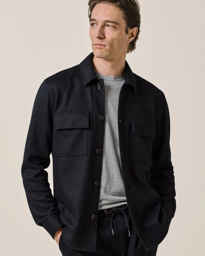 Knitted Overshirt Navy