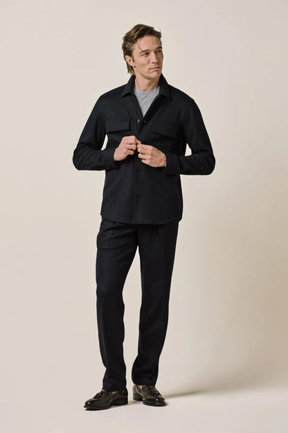 Knitted Overshirt Navy