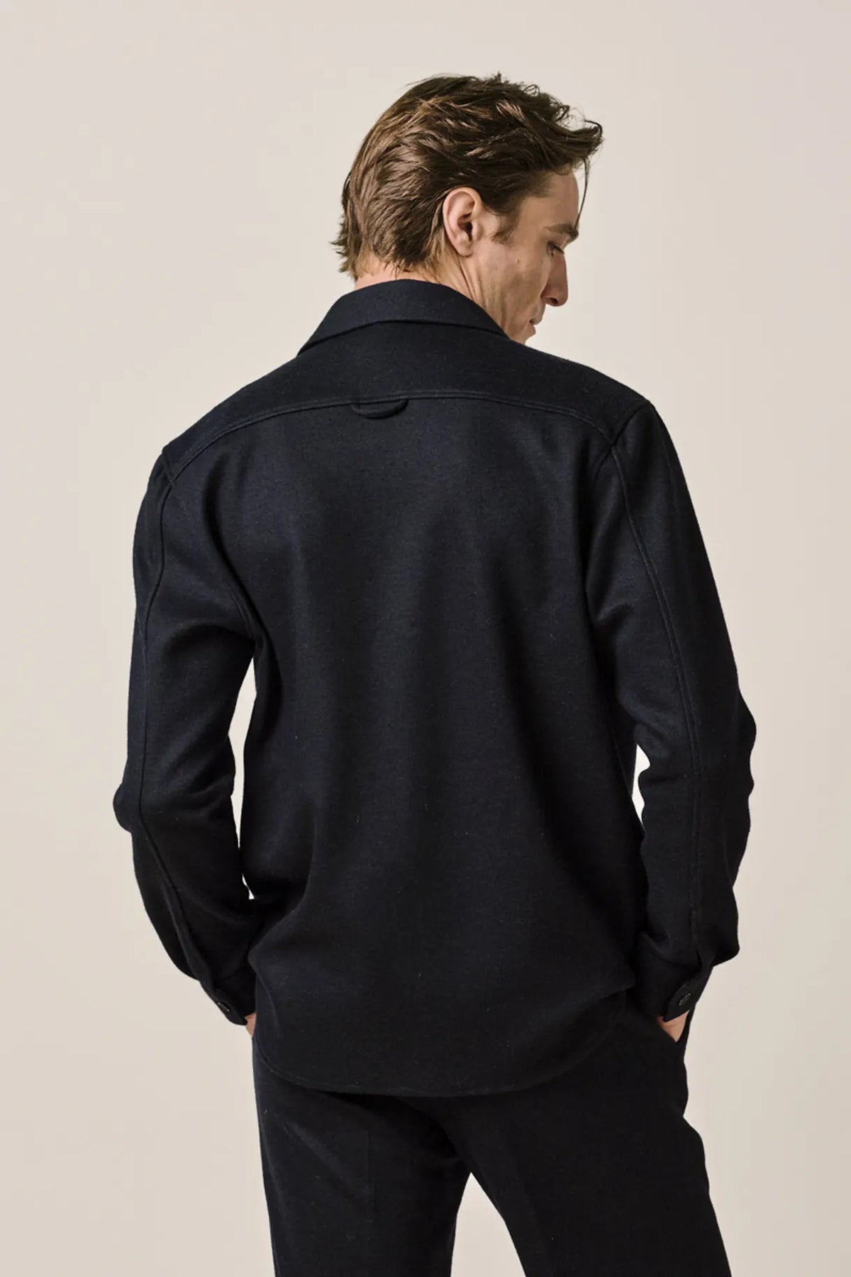 Knitted Overshirt Navy