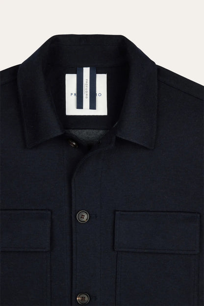 Knitted Overshirt Navy