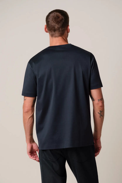 Crew Neck Short Sleeve T-Shirt Navy