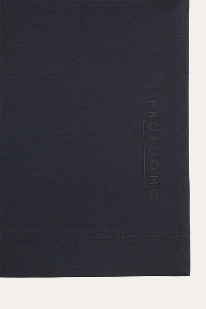 Crew Neck Short Sleeve T-Shirt Navy