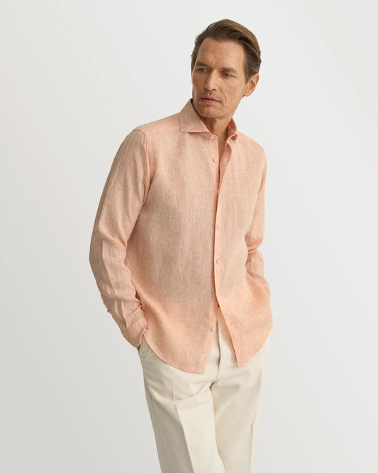 Linen Shirt Orange