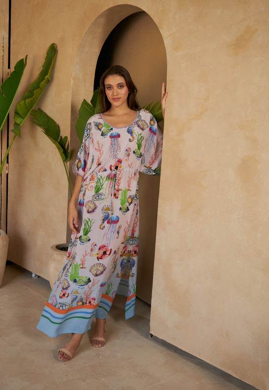 Peony Shells Multi Dress-INOA-Lewis Yates