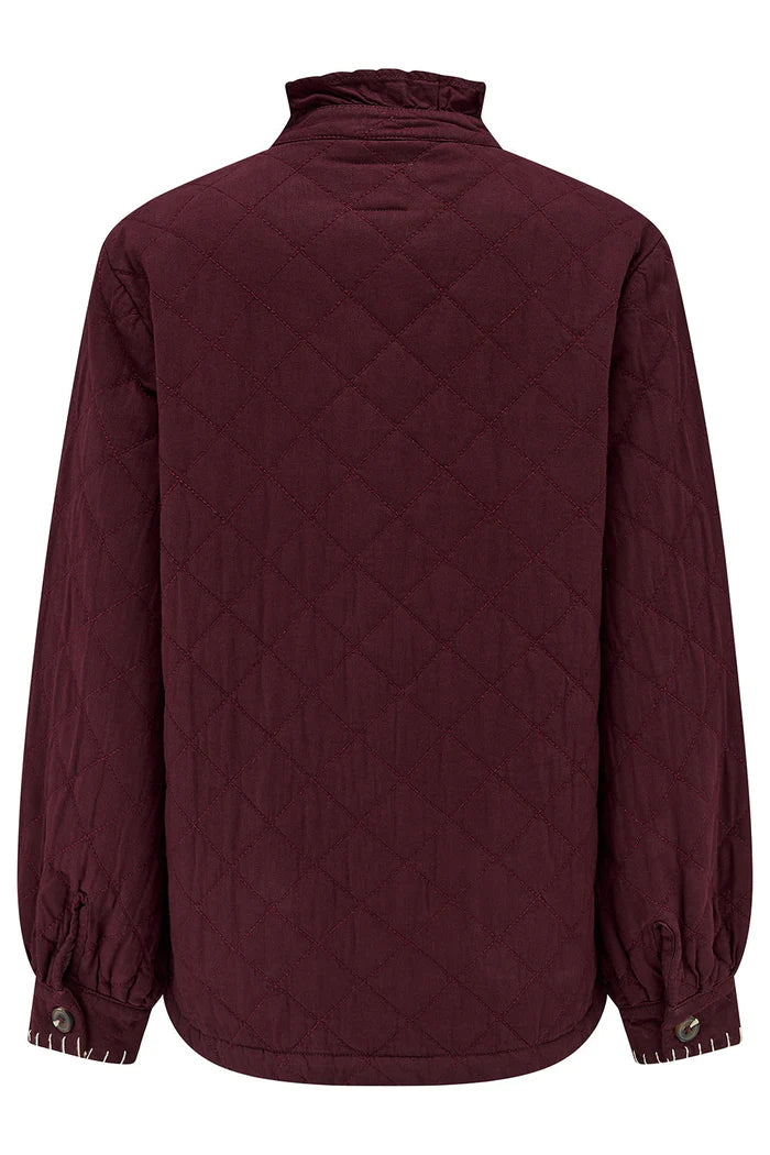 Quilted Pablo Jacket - Mulberry