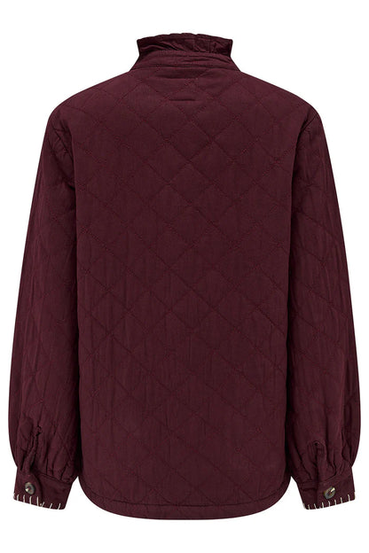 Quilted Pablo Jacket - Mulberry