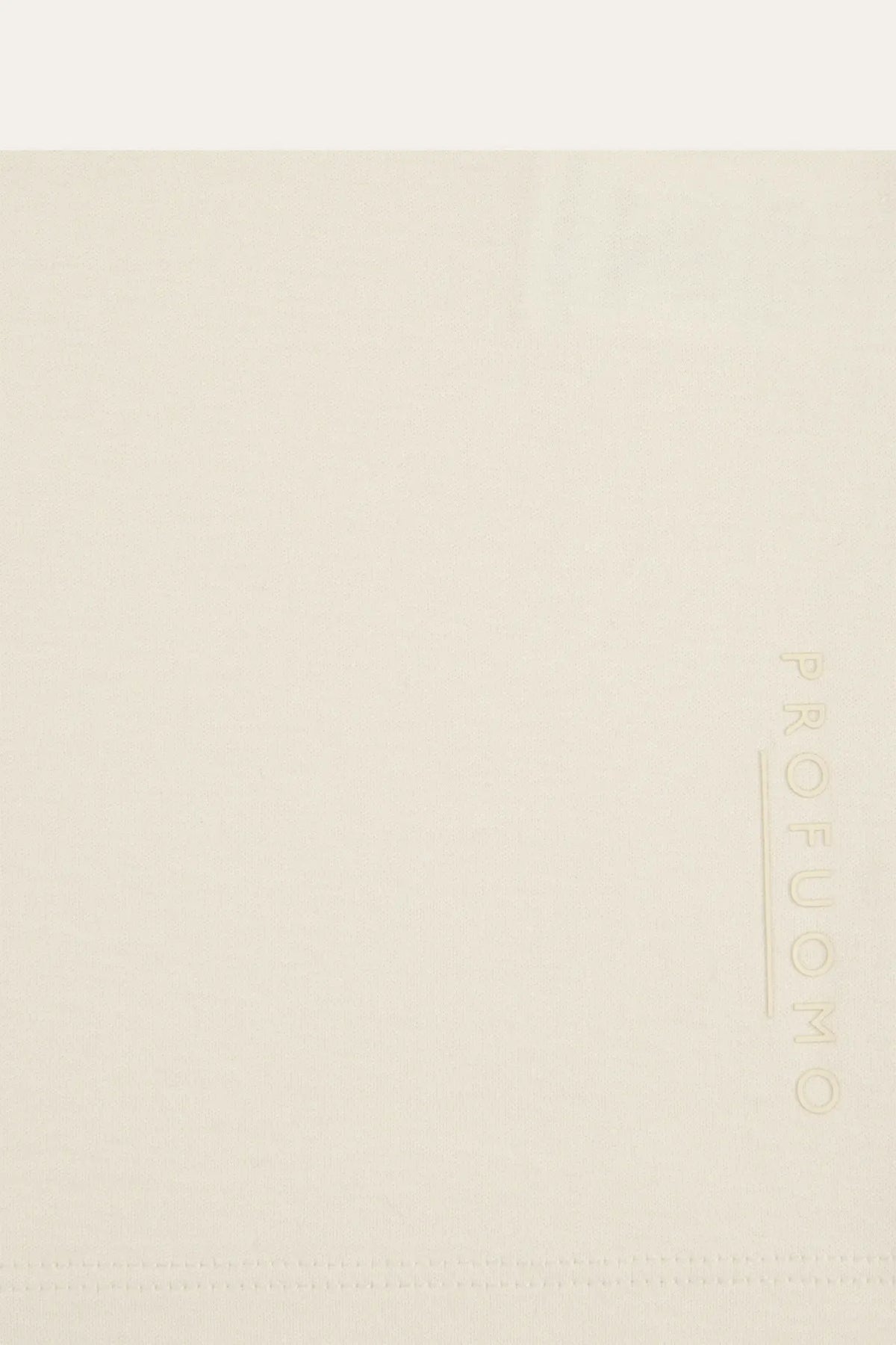 Crew Neck Short Sleeve T-Shirt Raw White