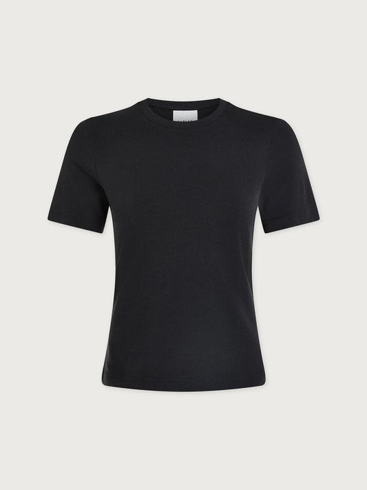 Regina Fitted Tee Black-Varley-Lewis Yates