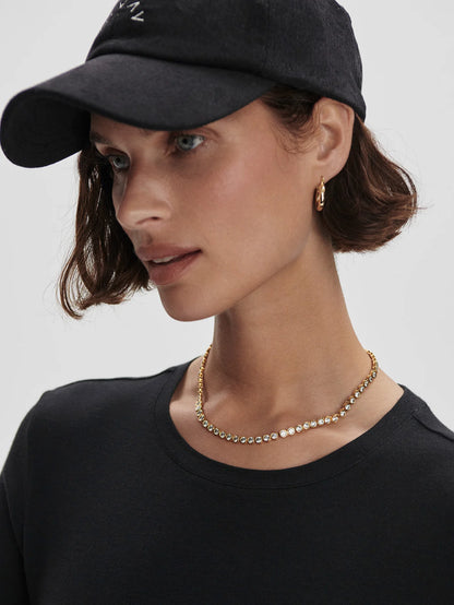 Regina Fitted Tee Black-Varley-Lewis Yates