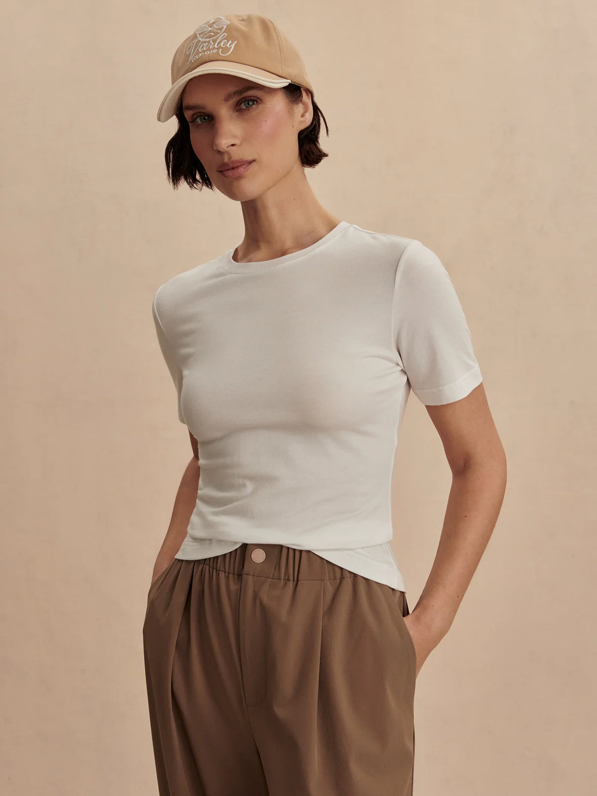 Regina Fitted Tee White-Varley-Lewis Yates