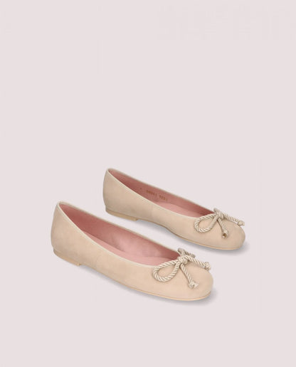 Rosario Sand Suede Ballerina