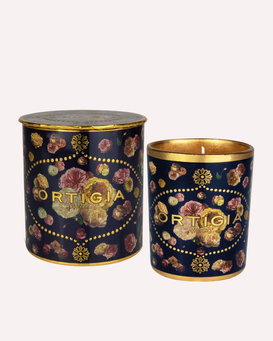 Rose Antiche Decorated Candle Small-Ortigia-Lewis Yates