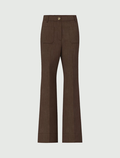 Ruspa Wide Leg Trouser-EMME Marella-Lewis Yates