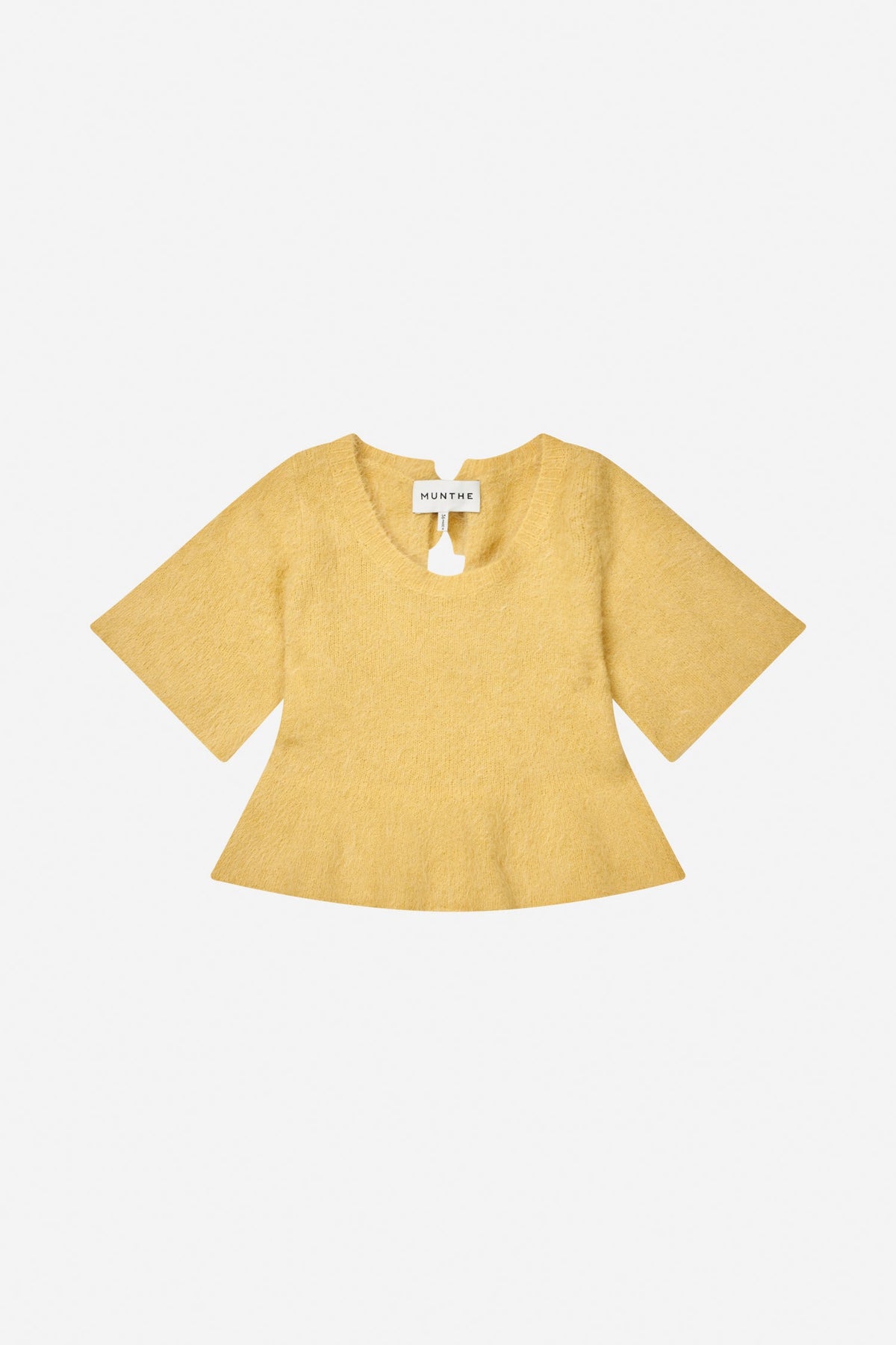 Rylaline Short-Sleeved Knit Top Lemon-Munthe-Lewis Yates
