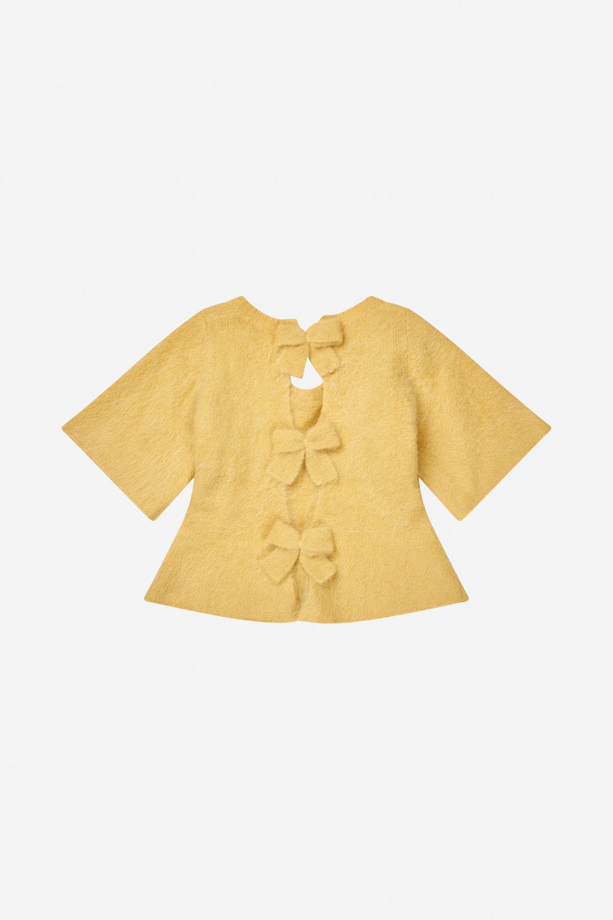 Rylaline Short-Sleeved Knit Top Lemon-Munthe-Lewis Yates