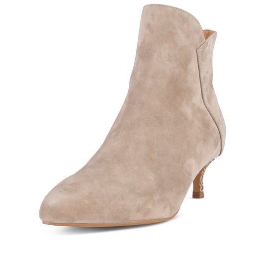 Saga Zip Suede Bootie-Woden-Lewis Yates