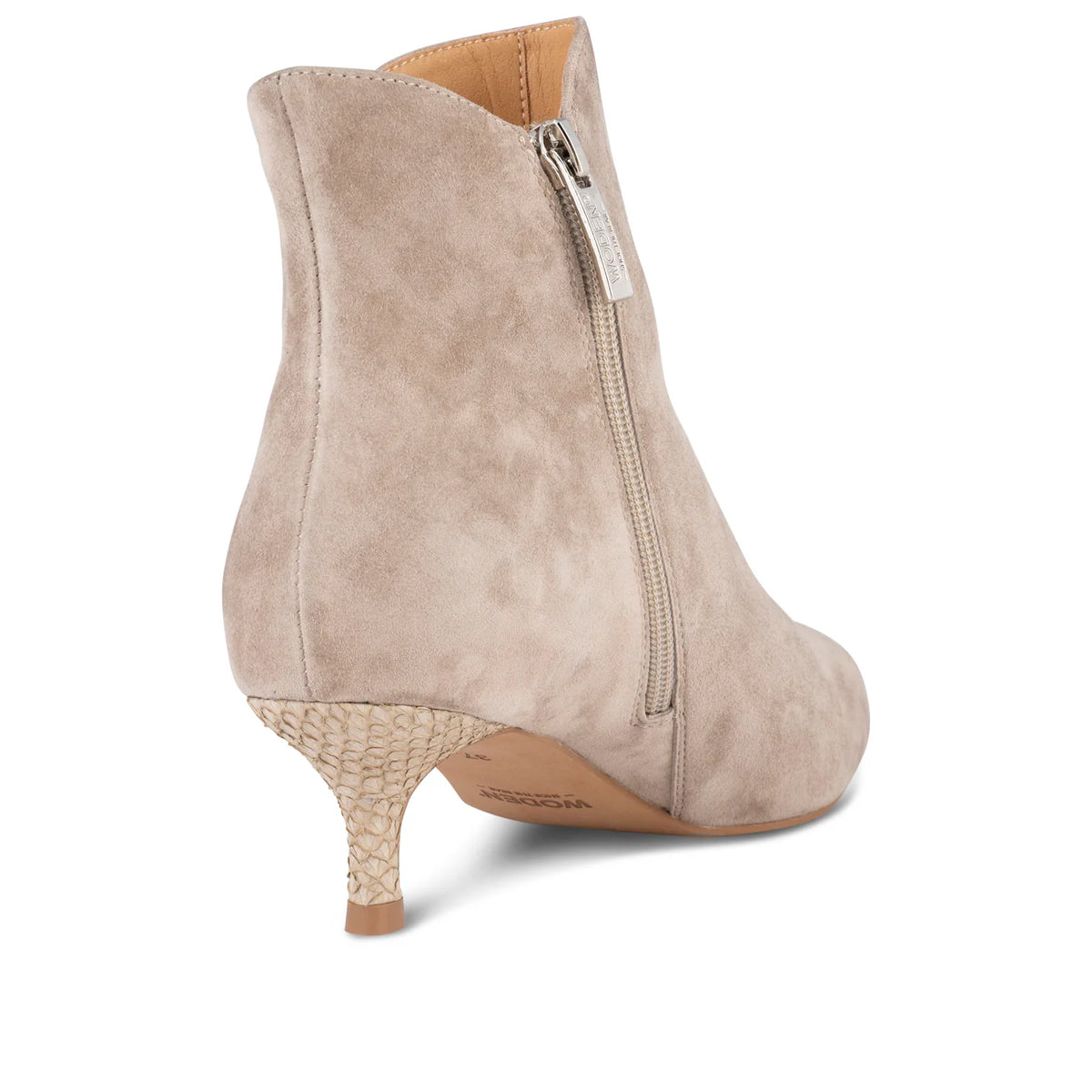 Saga Zip Suede Bootie-Woden-Lewis Yates