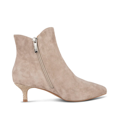 Saga Zip Suede Bootie-Woden-Lewis Yates