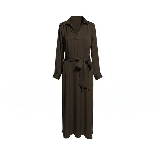 Sahara Midi Dress Cafe-Silk95Five-Lewis Yates